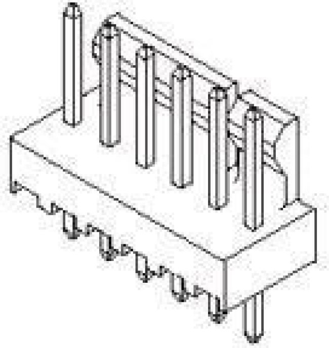 22-04-2041, Headers &amp; Wire Housings KK 100 Hdr Flat 04 Ckt W/VOID TIN