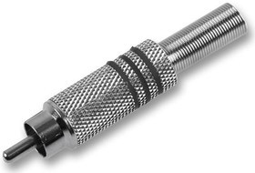 AV19325, Аудио / видео разъем RCA, Штекер, Черный