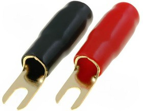 TERMINAL-SPADE-4G, Наконечник: вилочный, M5, 22мм2, позолота, изолированный