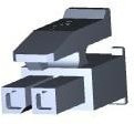 2008571-2, Pin &amp; Socket Connectors 2 POS MICRO MNL, TOP LATCH, BL
