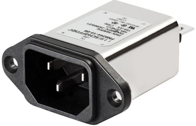FN9244-15-06, AC Power Entry Modules 15A HI-PERFORM IEC INLET FILTER