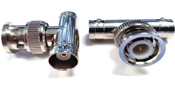 ADP-BNCM-2BNCF, РЧ/Коаксиальный адаптер, BNC, Штекер, BNC x 2, Гнездо, Т-образный Переходник, 50 Ом