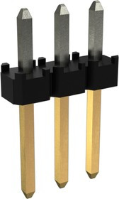 10138654-G04-03LF, Minitek Series Through Hole Pin Header, 3-Contact, 2.0mm Pitch, 1-Row, Unshrouded