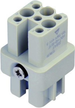 T2020072201-000, Разъем для тяжелых условий, HD, Insert, 7+PE Контактов, H3A, Гнездо T2020072201-000, Разъем для тяжелых условий, HD, Insert, 7+PE Контактов, H3A, Гнездо