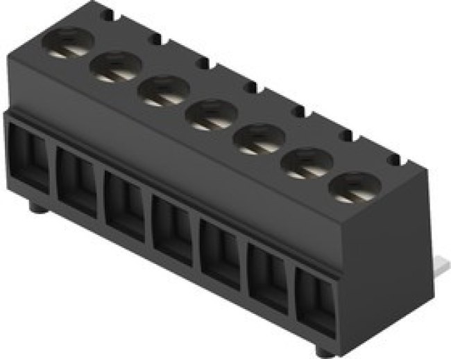 2383942-7, Клеммная колодка типа провод к плате, 3.5 мм, 7 вывод(-ов), 28 AWG, 16 AWG, 1.31 мм², Винт