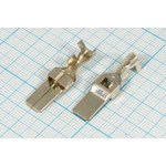 Клемма вилка, 8,0x0,8, 3-4мм2, латунь луженая