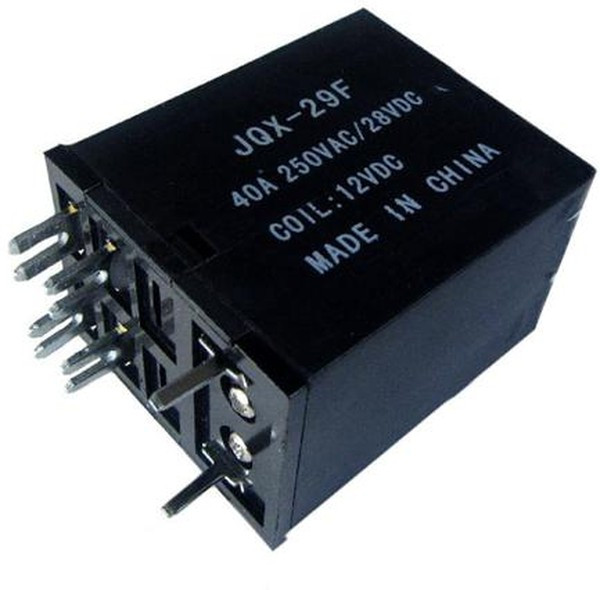 JQX-29F-1C-12VDC, Реле силовое 40А один переключающий контакт катушка 12В