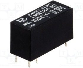 LMR1HA-5D, Реле: электромагнитное, SPST-NO, Uобмотки: 5ВDC, 16A/250ВAC, 16А