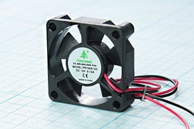 Вентилятор постоянного тока 12 Вольт, подшипник скольжения, 8000об/мин, ВН365S вент 35x35x10\ 12В\0,