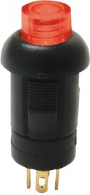 LP1OA1AR, Кнопочный переключатель, LP1 Series, 8 мм, SPST-NO, Выкл.-(Вкл.), Круглый, Прозрачный