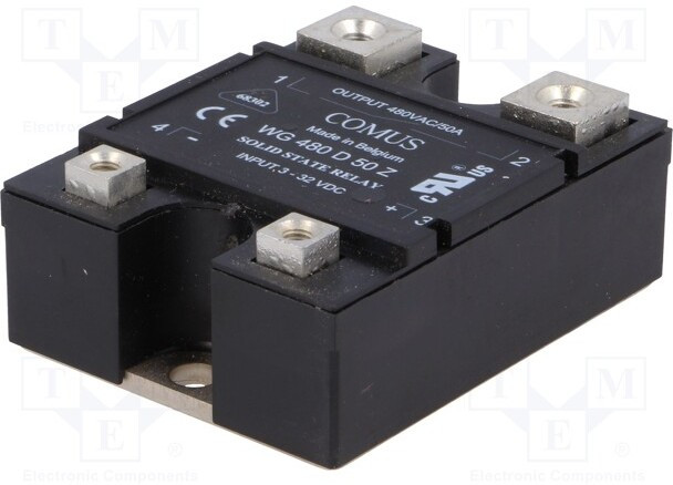 WG480-D50Z, Реле: полупроводниковое, Uупр: 3-32ВDC, 50А, 24-530ВAC, -20-80°C WG480-D50Z, Реле: полупроводниковое, Uупр: 3-32ВDC, 50А, 24-530ВAC, -20-80°C
