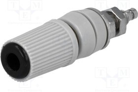 BS-244DSM-B, Гнездо, "банан" 4мм, 24А, черный, никелированные, изолированный