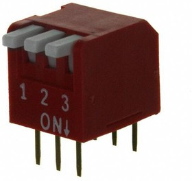 KAP1103E, DIP Switches / SIP Switches 3 Position Extended Topside Off No Seal
