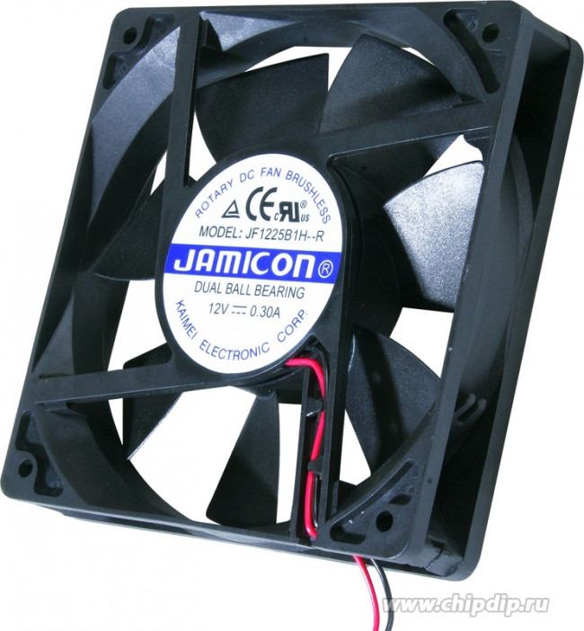 Вентилятор Jamicon JF1225B1H-R 120x25 12v 0.3a 2pin Вентилятор Jamicon JF1225B1H-R 120x25 12v 0.3a 2pin