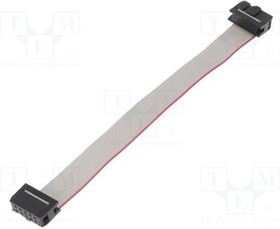 FC10600-0, Шлейф с разъемами IDC, 10x28AWG, Ш.шлейфа 1,27мм, 0,6м