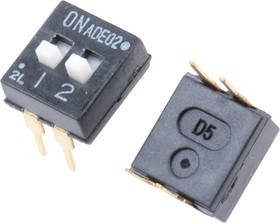ADE02A04, DIP Switches / SIP Switches 2P DIP SWITCH