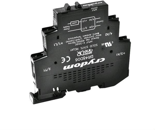 DR48D03, Solid State Interface Relay, 32 V dc Control, 3 A Load, DIN Rail Mount