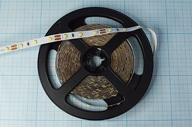 Лента светодиодная 12В, 1 штука=5см=3 светодиода, цвет белый холодный, SMD1206, LS-LP2835NW-20л; №3608 СДЛ\лента\ 12В\бел/х\\ SMD1206\\\\LS-