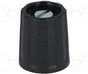 A2513060, Ручка, без указателя, ABS, dоси: 6мм, d13,5x15,5мм, черный