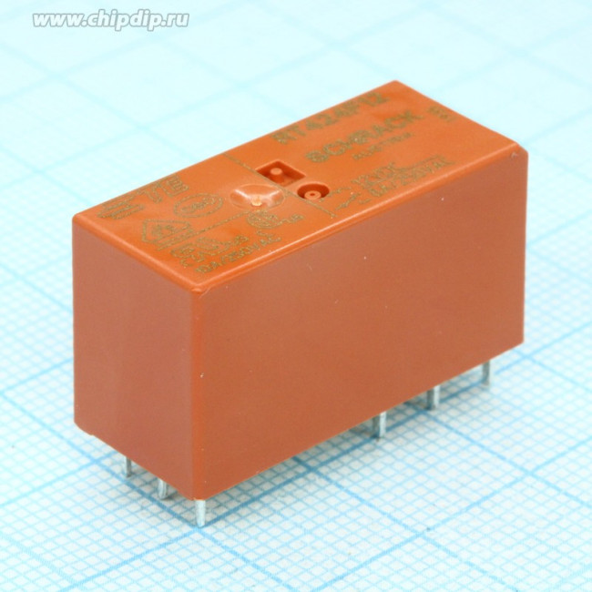 5-1393243-4, (RT424F12), Силовое реле постоянного тока 12В 8А, Конфиг: 2C бистабильное, 2coils 5-1393243-4, (RT424F12), Силовое реле постоянного тока 12В 8А, Конфиг: 2C бистабильное, 2coils