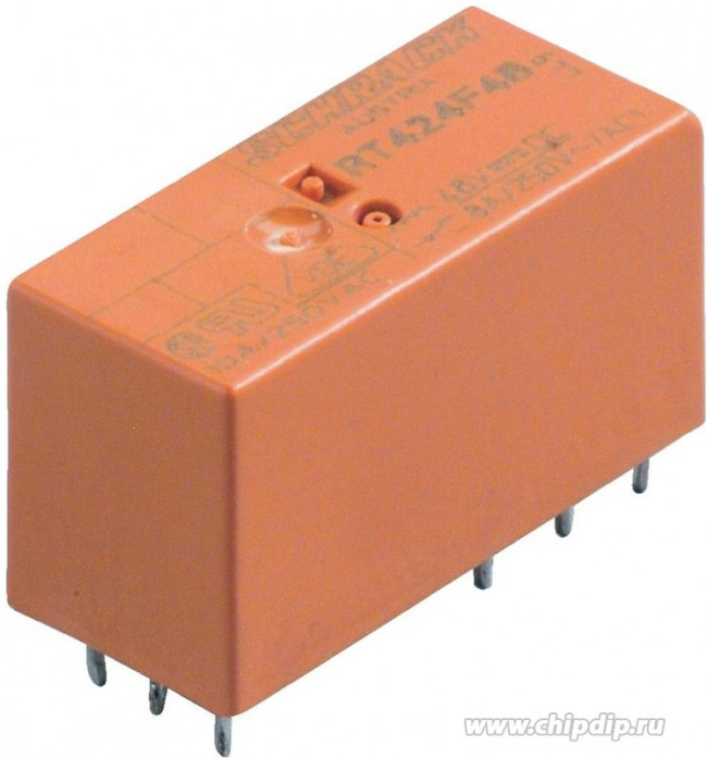 5-1393243-4, (RT424F12), Силовое реле постоянного тока 12В 8А, Конфиг: 2C бистабильное, 2coils 5-1393243-4, (RT424F12), Силовое реле постоянного тока 12В 8А, Конфиг: 2C бистабильное, 2coils