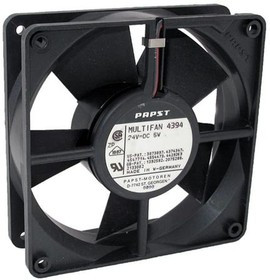 Вентилятор Ebmpapst 4394 24V DC 210mA 5.0W 2pin 120x32 Вентилятор Ebmpapst 4394 24V DC 210mA 5.0W 2pin 120x32