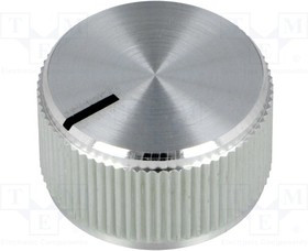 G5555.6612, Ручка, с указателем, алюминий, Диаметр оси 6мм, -28x16мм, винтом