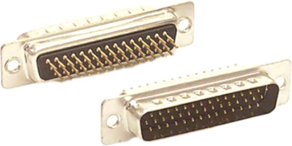 180-044-113R001, Fiber Optic Connectors 44P MALE VERT DIP SOLDER