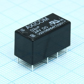 V23105A5477A201, Реле электромагнитное, DPDT, Uобмотки 24ВDC, 0,5A/125ВAC, 3А