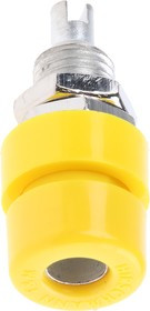 930166103, Yellow Female Banana Socket, 4 mm Connector, Solder Termination, 32A, 30 V ac, 60V dc