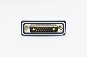 CDFV17W2113L211, CDF 25 Way Vertical Solder D-sub Connector Plug, 2.77mm Pitch, with 4-40 Screw Locks