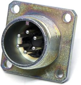 C015-30C006-100-2, Circular DIN Connectors MALE RECEPTACLE 6 WAY