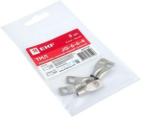 Наконечник силовой медный луженый ТМЛ JG-6-6-4 (уп.5шт) PROxima EKF jg-6-6-4r