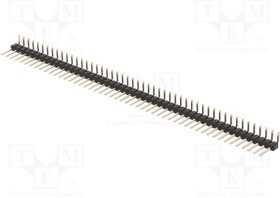 ZL211-50KG, Штыревая планка, штыревой, "папа", PIN 50, угловой 90°, 2,54мм
