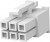 1586019-6, Корпус разъема, Гнездо, 6 вывод(-ов), 4.2 мм, AMP Rectangular Power Contacts 1586019-6, Корпус разъема, Гнездо, 6 вывод(-ов), 4.2 мм, AMP Rectangular Power Contacts