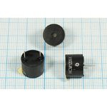 Зуммер магнитоэлектрический с генератором, размер 12x10, напряжение 9В, частота 2.3кГц, контакты 2P7