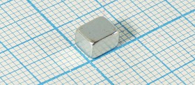 Магнит 6,0x 5,0x 4, параллелепипед, Ni, N35