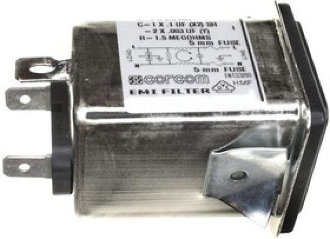 6609117-4, Filtered IEC Power Entry Module, IEC C14, General Purpose, 3 А, 250 В AC