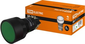 SQ0704-0024, Кнопка SВ-7 "Пуск" зеленая 1з d22мм/230В TDM