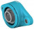 2 Hole Flange Bearing Unit, F2BC 30M-CPSS-DFH, 30mm ID