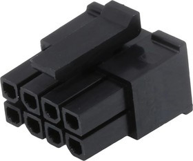 SCT3001MH-2x4P, Корпус разъема Micro-Fit 3.0 вилка на кабель 8pin
