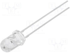 OSPG5161A-NO, Светодиод, 5мм, зеленый, 2180-3000мкд, 60°, Шаг 2,54мм