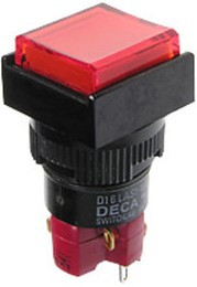 D16LMS1-1ABOR, кнопка без фиксации 250В 5А