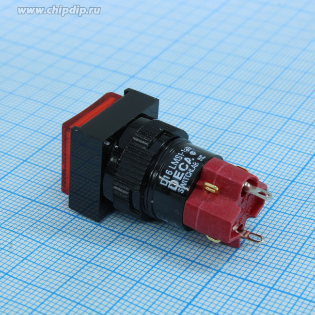 D16LMS1-1ABOR, кнопка без фиксации 250В 5А