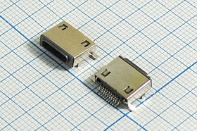 Гнездо телефонное10C4C, на плату, угловой, SMD, LN-F[iPhone,iPAD]