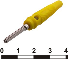 10-0077 yellow, Штекер 10-0077 желтый, винтовое крепление