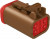 AT06-4S-BRN, AUTOMOTIVE HOUSING, PLUG, 4POS, 13A, BRN