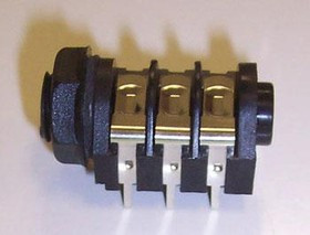 CL1239A, STEREO, SOCKET, 3POS, 6.35MM, PCB