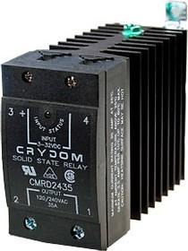 CMRD2435, Solid State Relays - Industrial Mount DIN SSR 280Vac/35A 3-32Vdc In,ZC