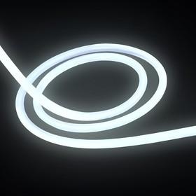 00-325, Лента светодиодная термостойкая, холодный белый, 24В, 14.4Вт/м, 120SMD(2835)/м, 900Лм/м, 6500К, IP68, цена за катушку 5м